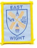 EAST WIGHT (Blue background yellow O/L 38 x 49)